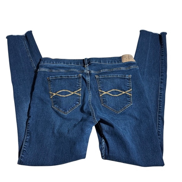 Abercrombie & Fitch Super Skinny Raw Hem Ankle Jeans - Picture 2 of 5